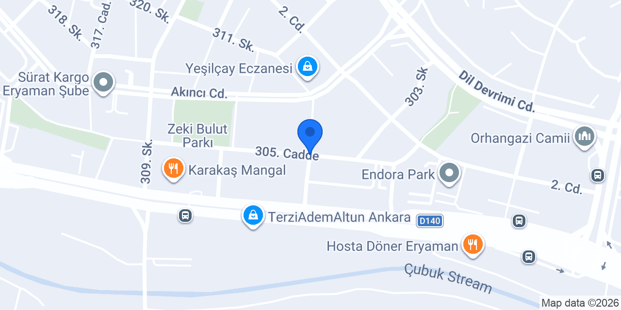 Köşem tekel market konumu