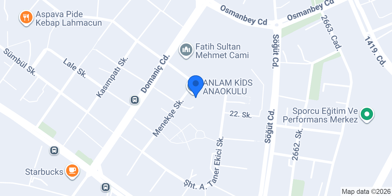 ANLAM KİDS ANAOKULU konumu