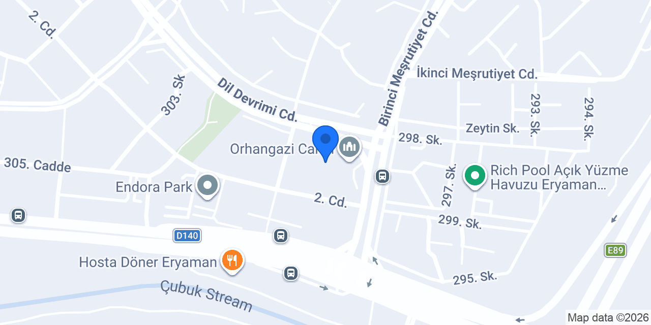 Eryaman Sürücü Kursu konumu