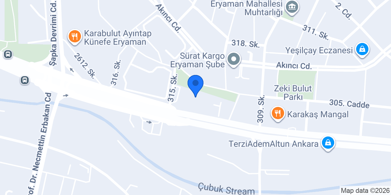 Büyük Kanatçı konumu