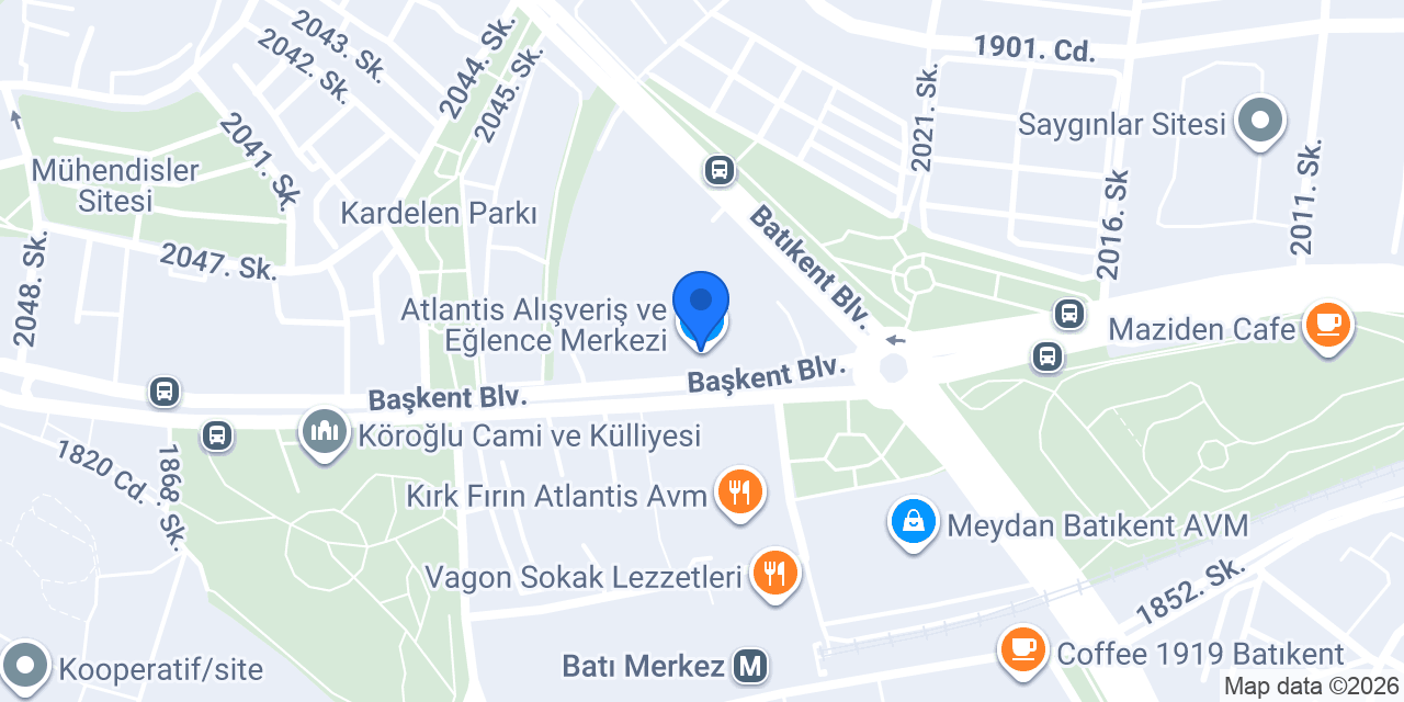 SUBWAY BATIKENT konumu