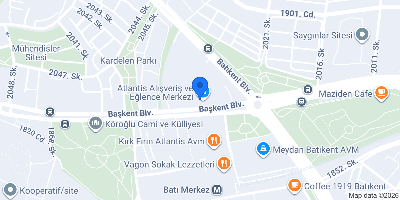 Batıkent Lastik Değişim-Tamir ( Atlantis Avm ) konumu