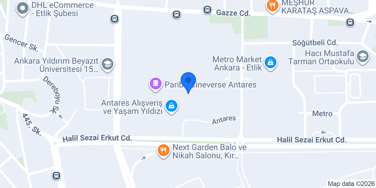 Hamza Yılmaz Kuyumculuk Antares Mağaza konumu