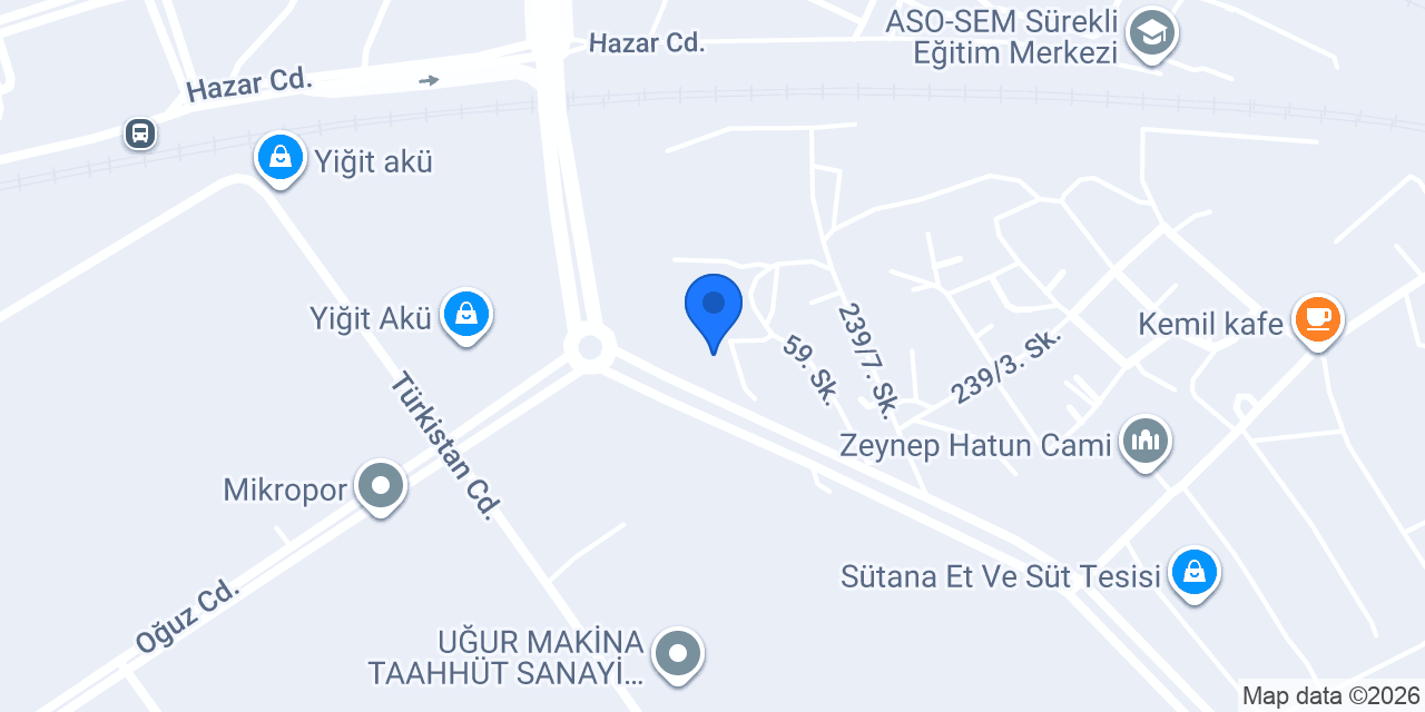 Kaplan Vinç Oto Kurtarma konumu