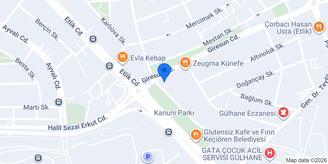 Hacı İsmailoğlu Etlik Şube konumu