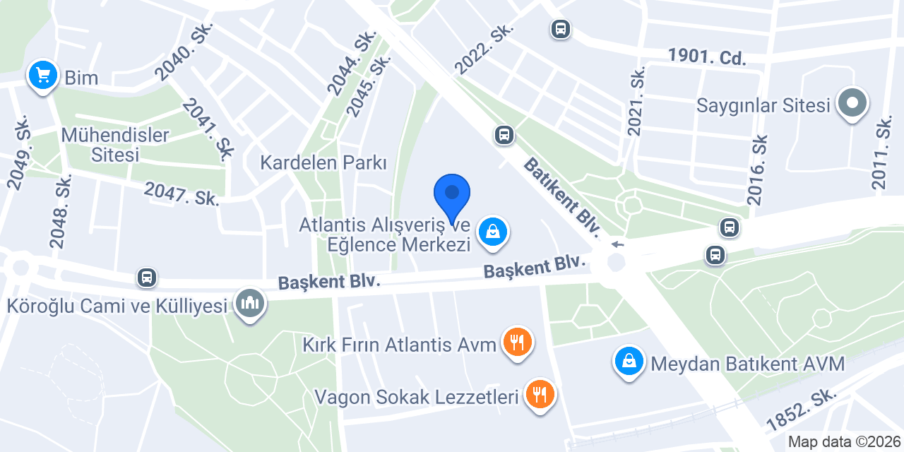 Avis Ankara Batıkent konumu