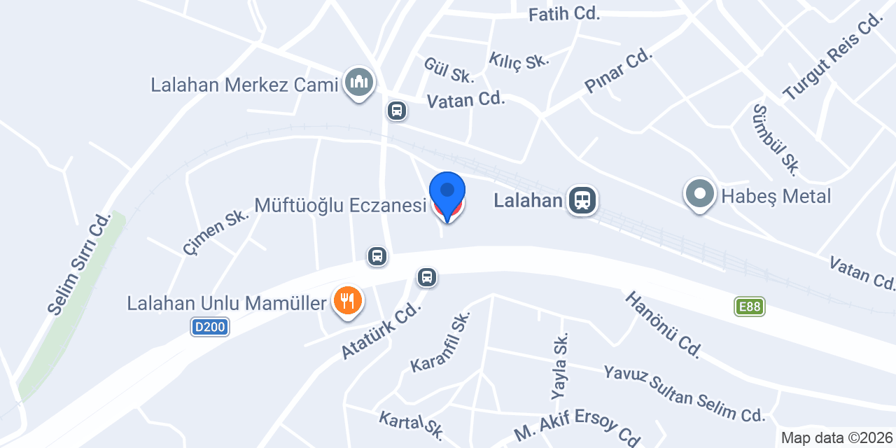 Müftüoğlu Eczanesi konumu