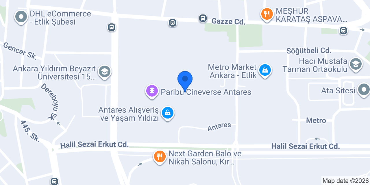 Mado Antares Avm konumu