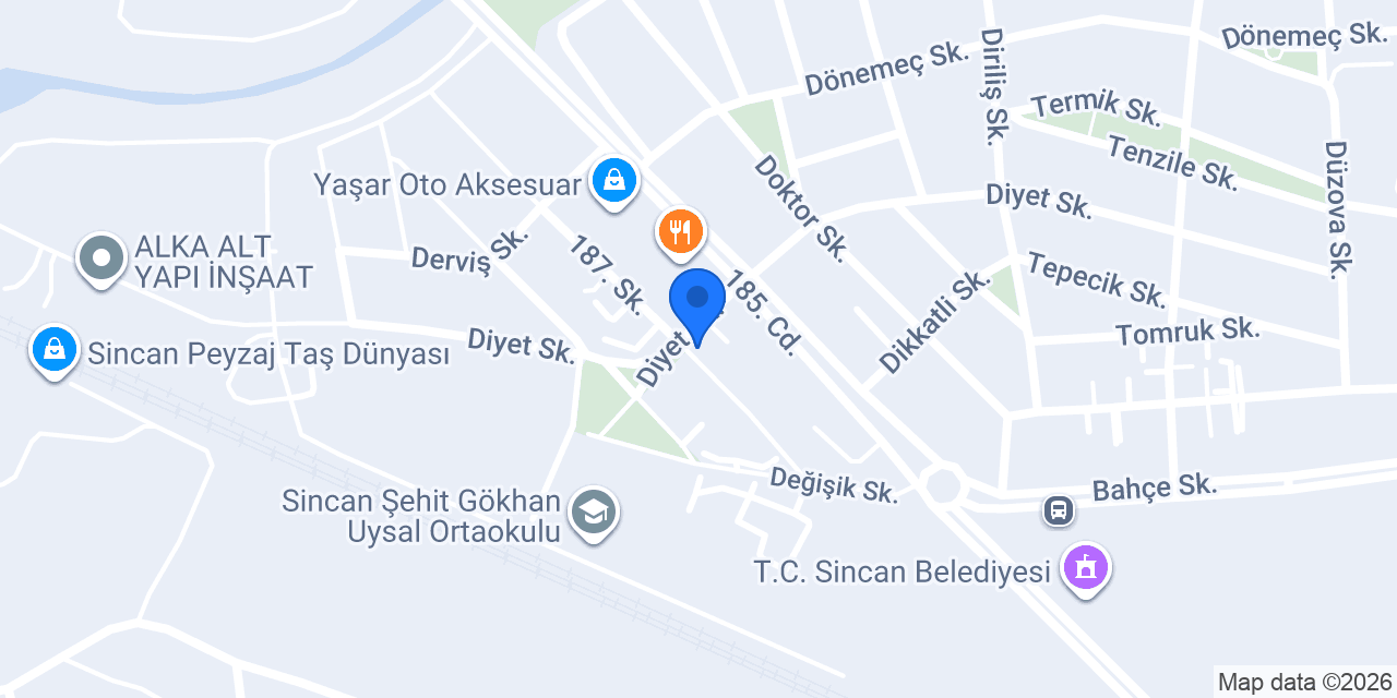 Hacıoğlu Market konumu