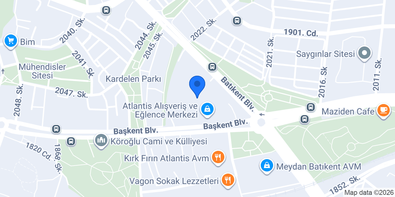 ANKARA Atlantis AVM Batıkent EtsTur konumu
