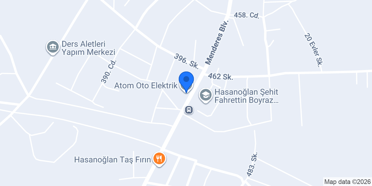 Atom Oto Elektrik konumu