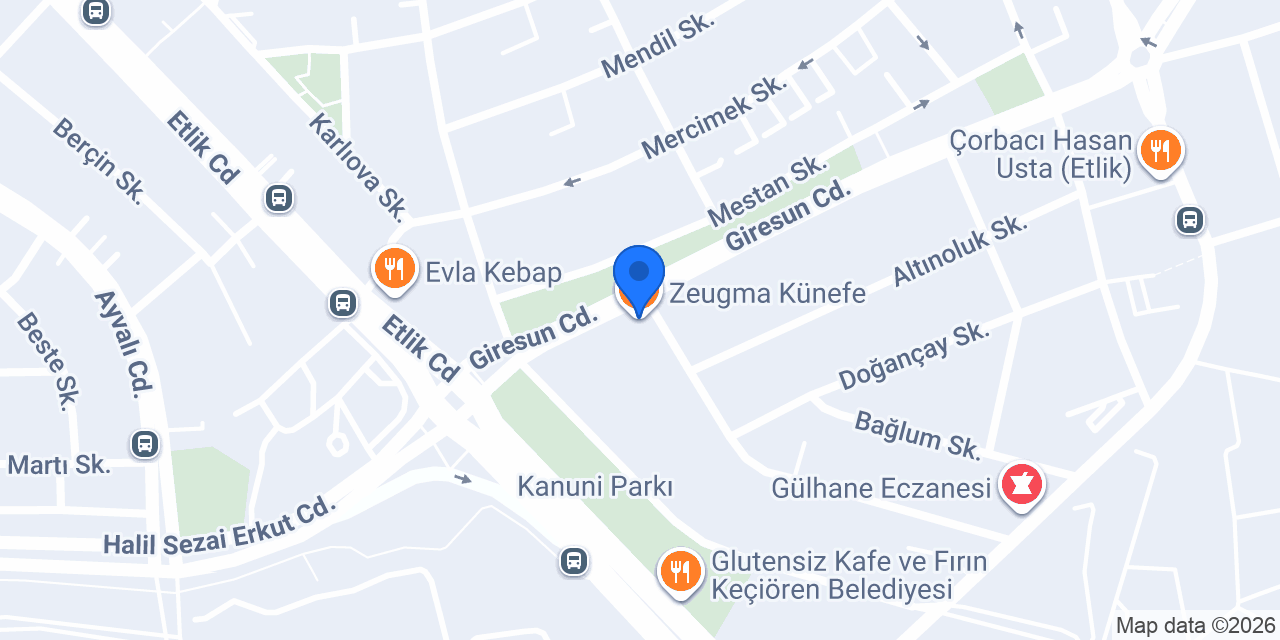 Zeugma Künefe konumu