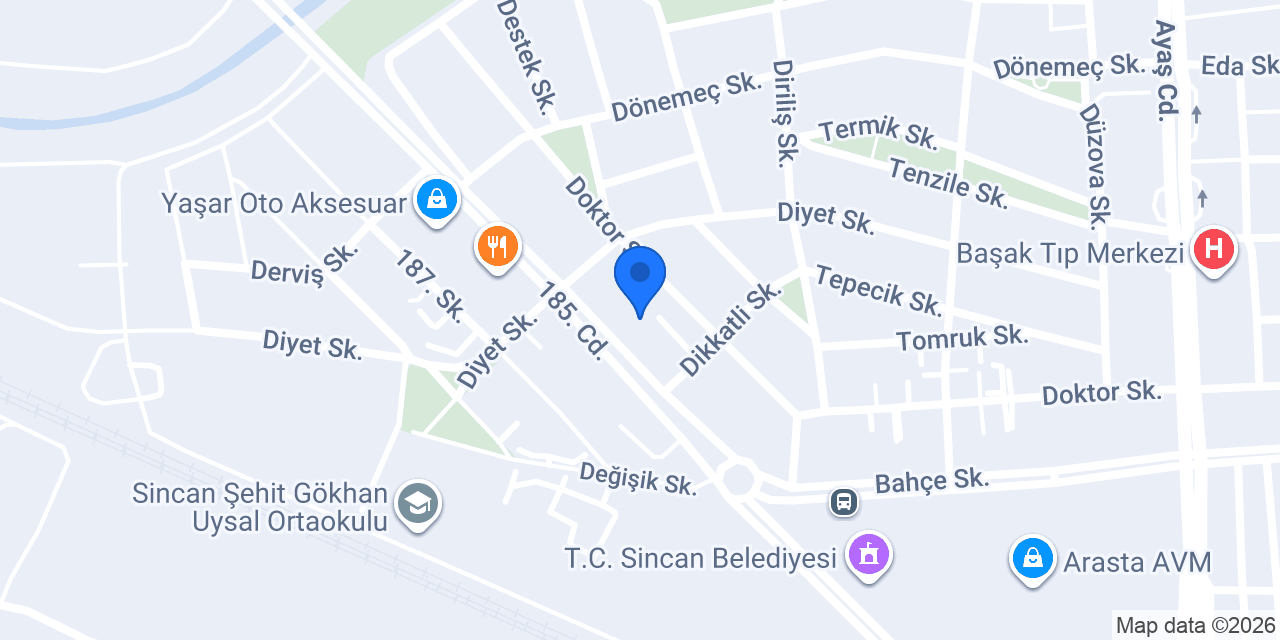 Ahi Evran Eczane konumu