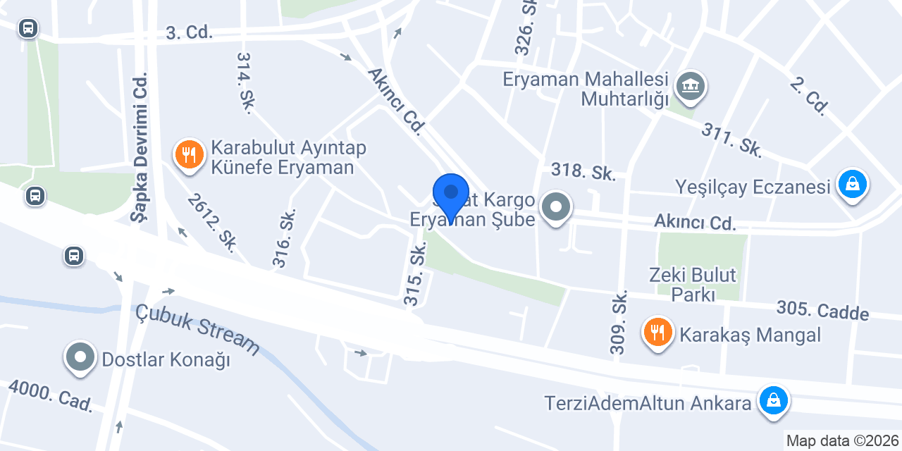 Eryaman Koleji konumu