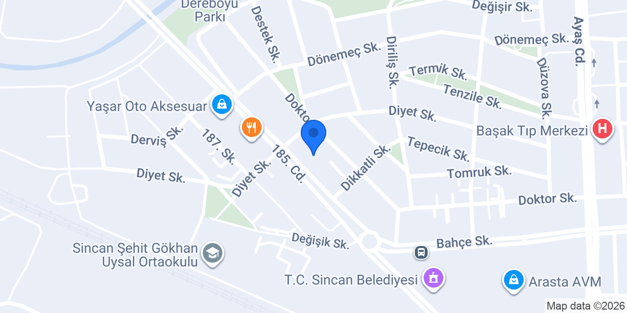 Magnolya pastanesi konumu