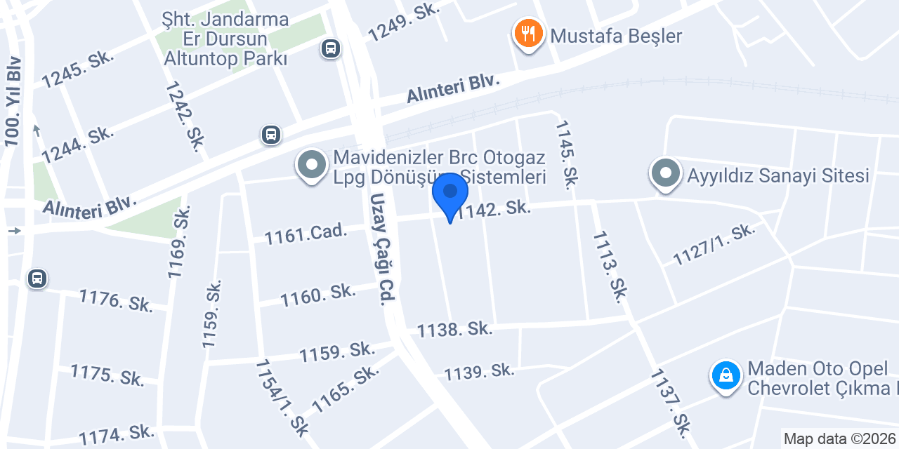 MEVA OTOMOTİV konumu
