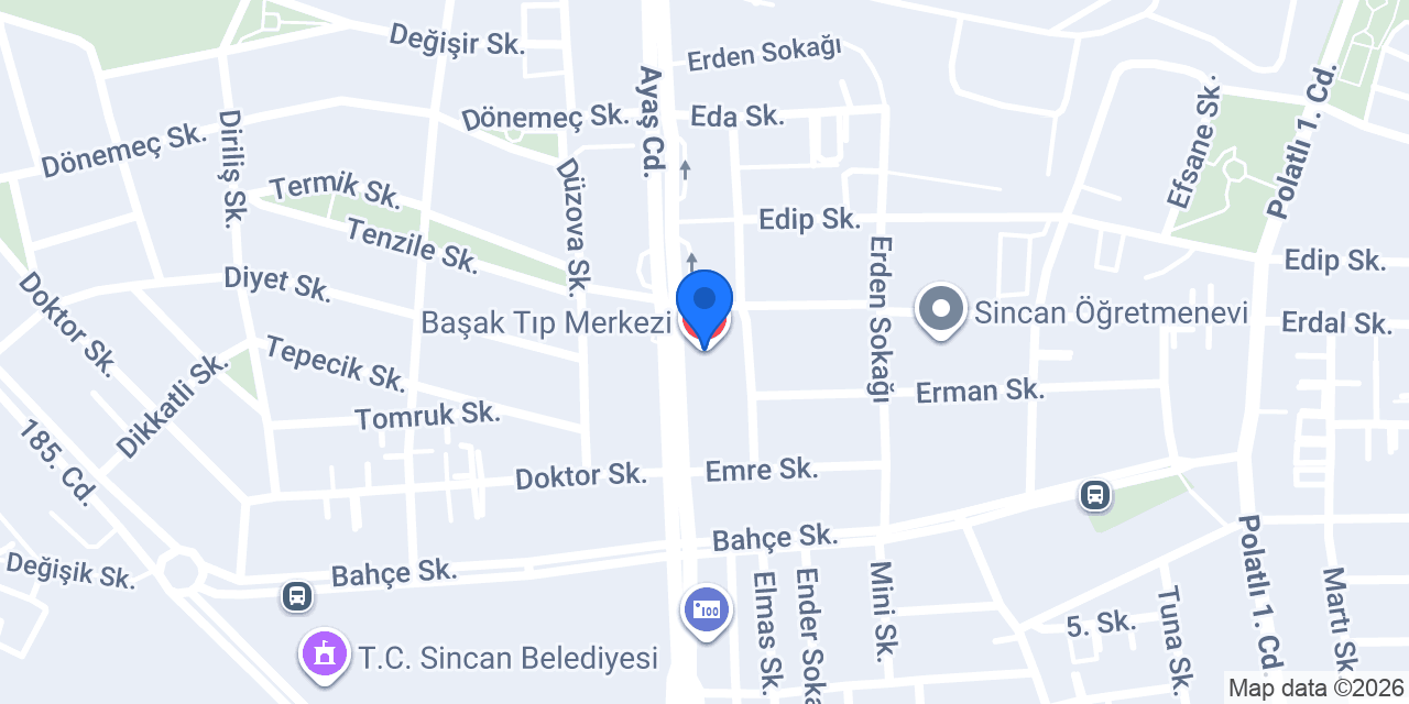 Başak Tıp Merkezi konumu