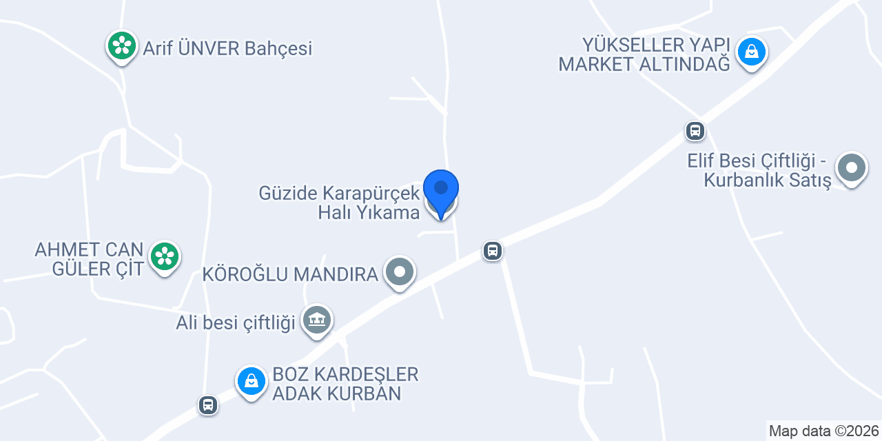 Güzide Karapürçek Halı Yıkama konumu