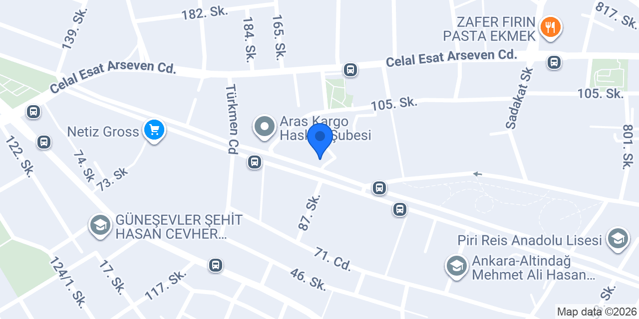 Başkent Gece Dönercisi konumu