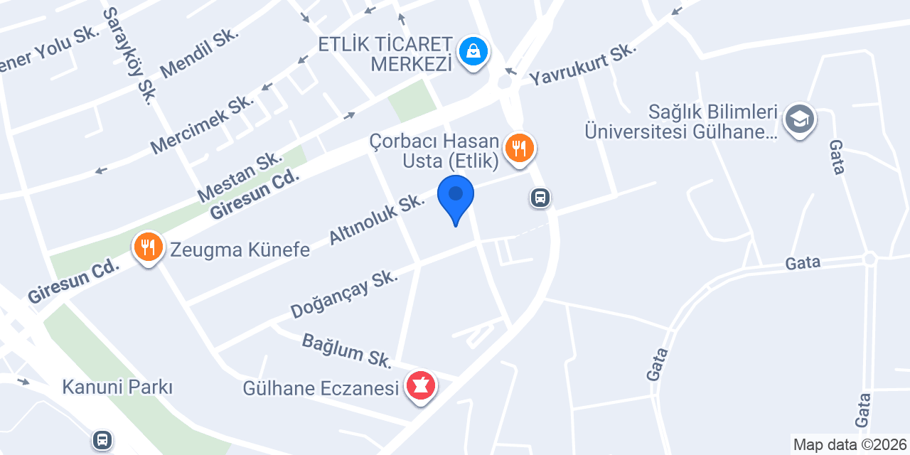 Etlik Sürücü Kursları konumu