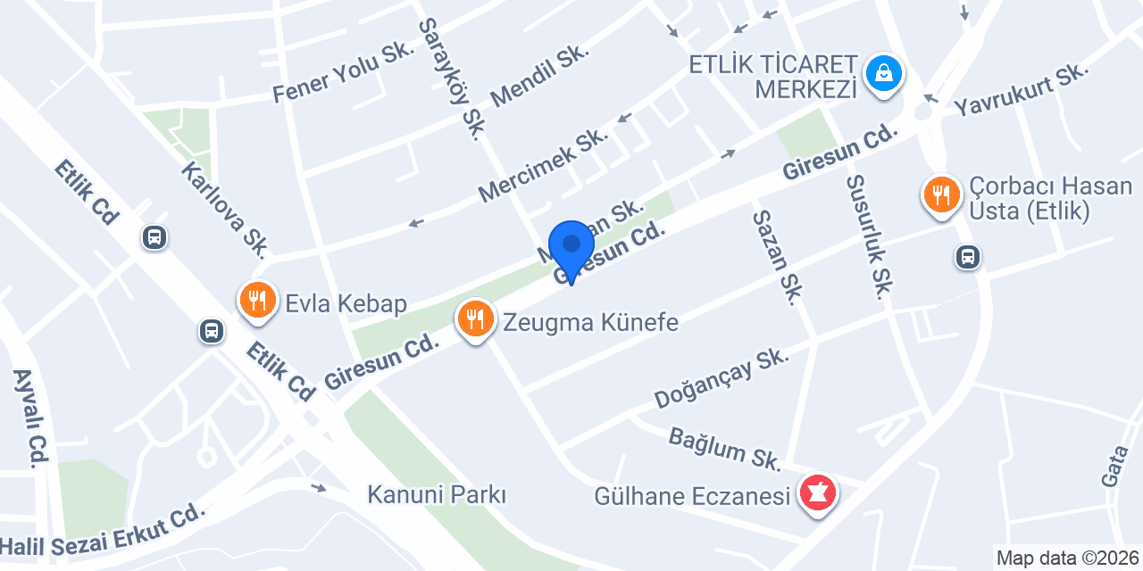 PARS İŞİTME CİHAZLARI konumu