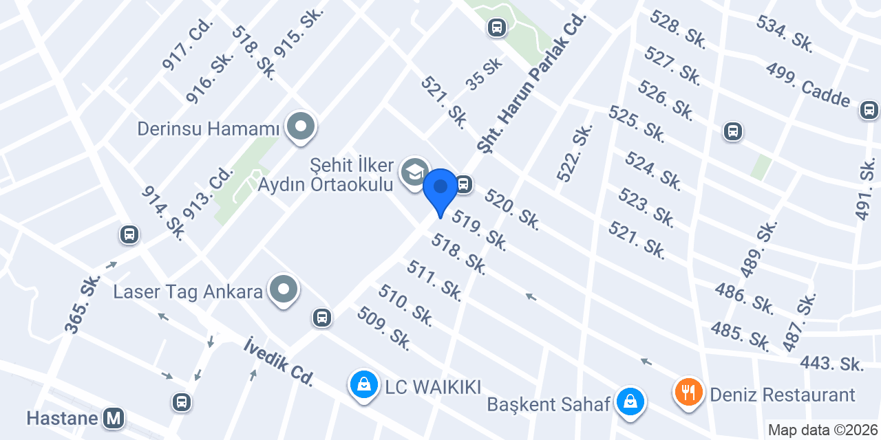 Ankara Sürücü Kursu konumu