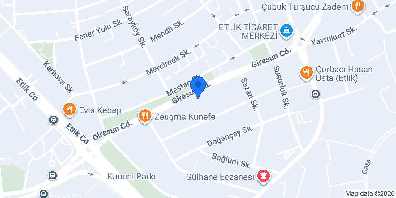 Gloris Etlik konumu