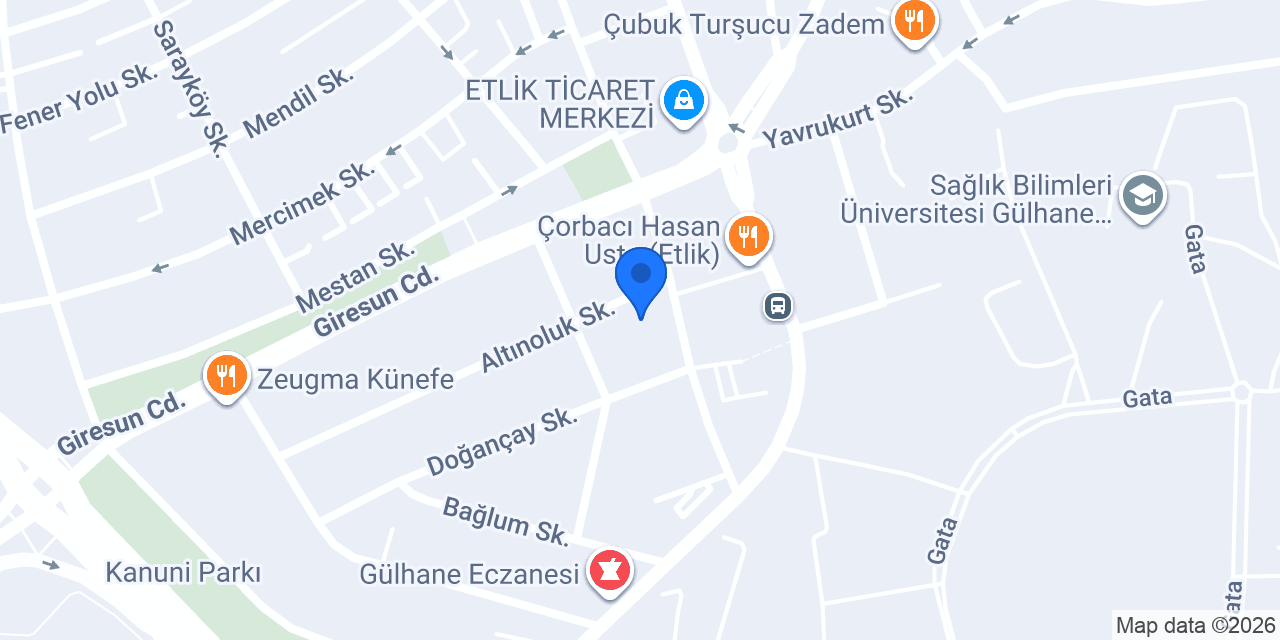 Gülsever Eczanesi konumu