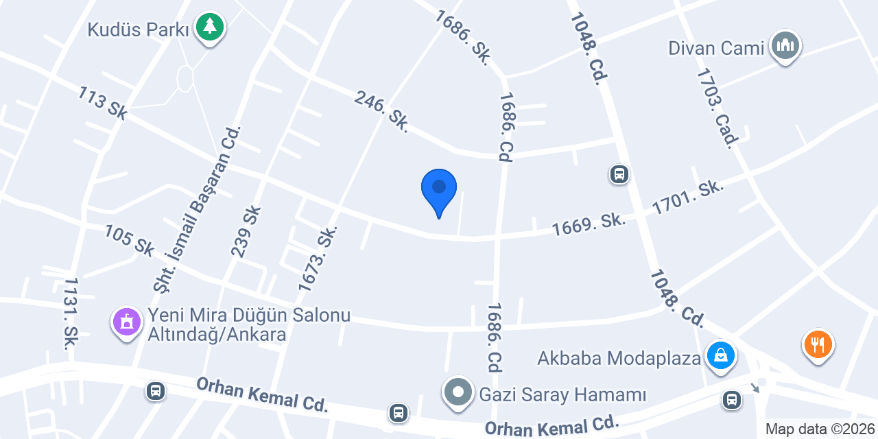 Altındağ Feridun Çelik Aile Sağlık Mrk. konumu