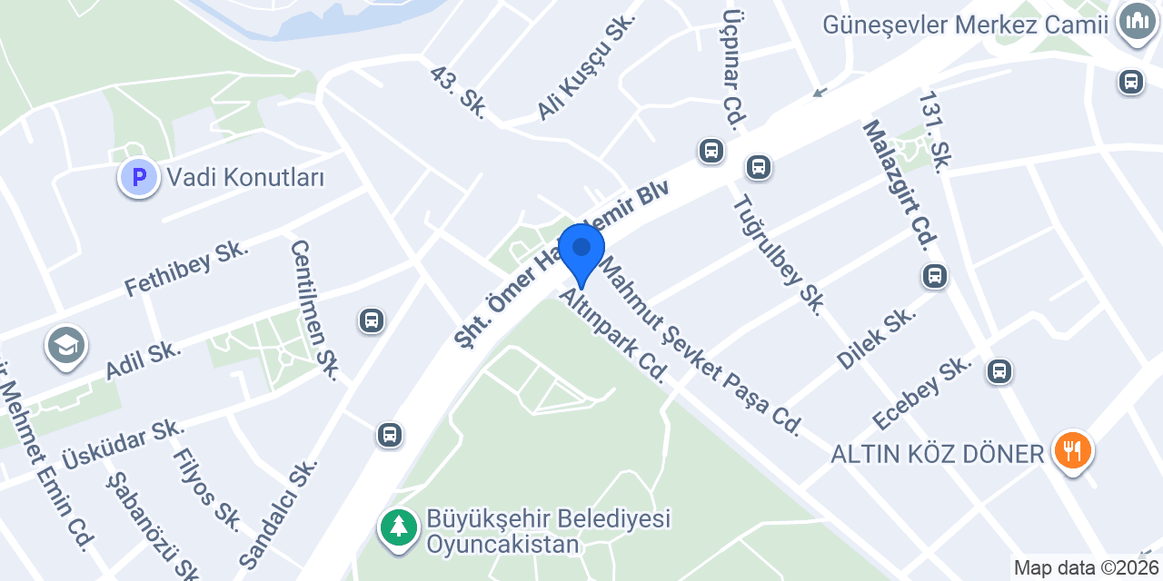 Meşhur Yıldız ASPAVA Altınpark konumu