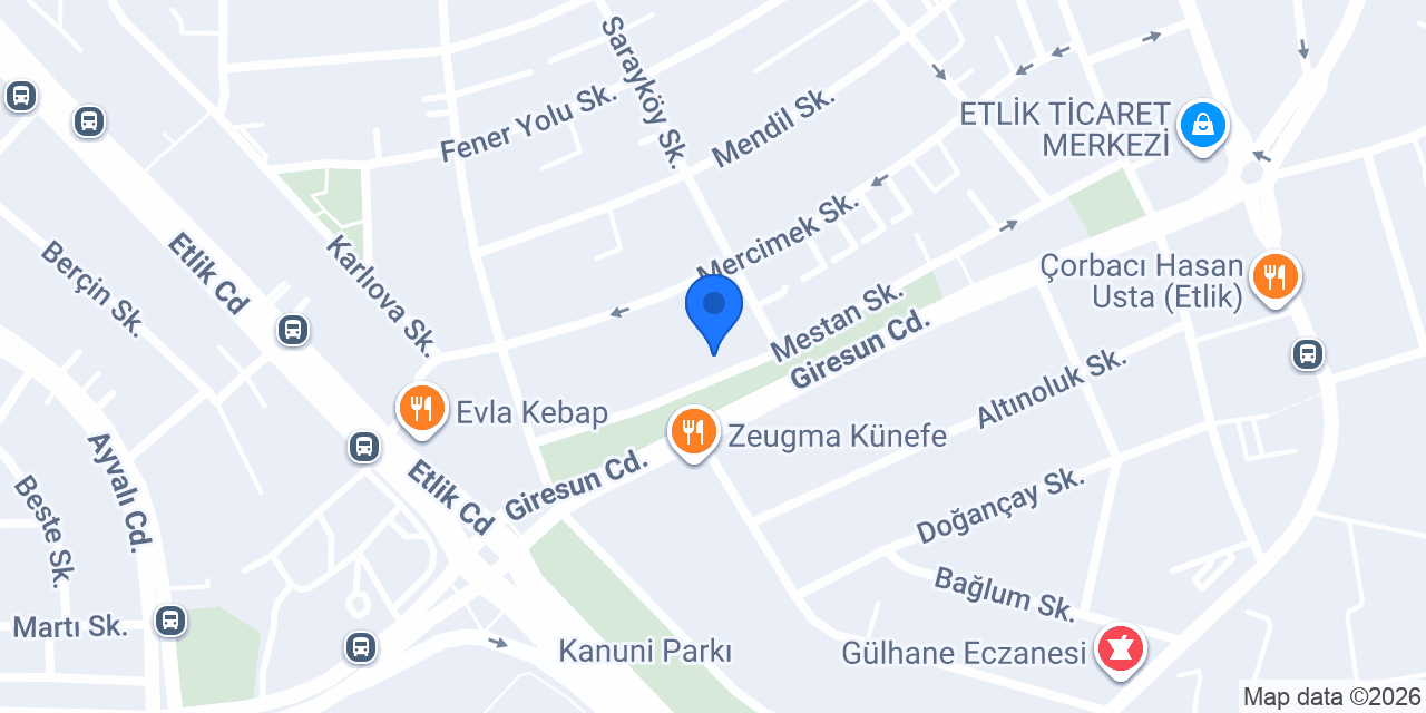 Çikolata Kuşağı Etlik konumu