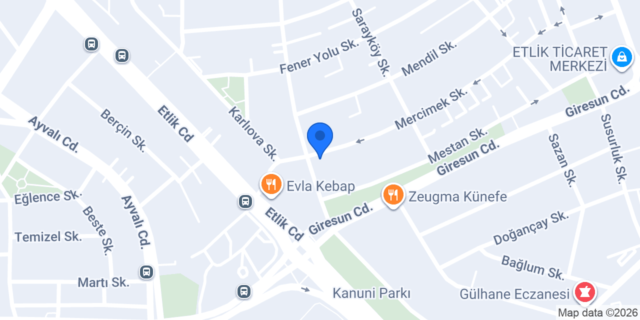 Etlik Sıhhi Tesisat konumu