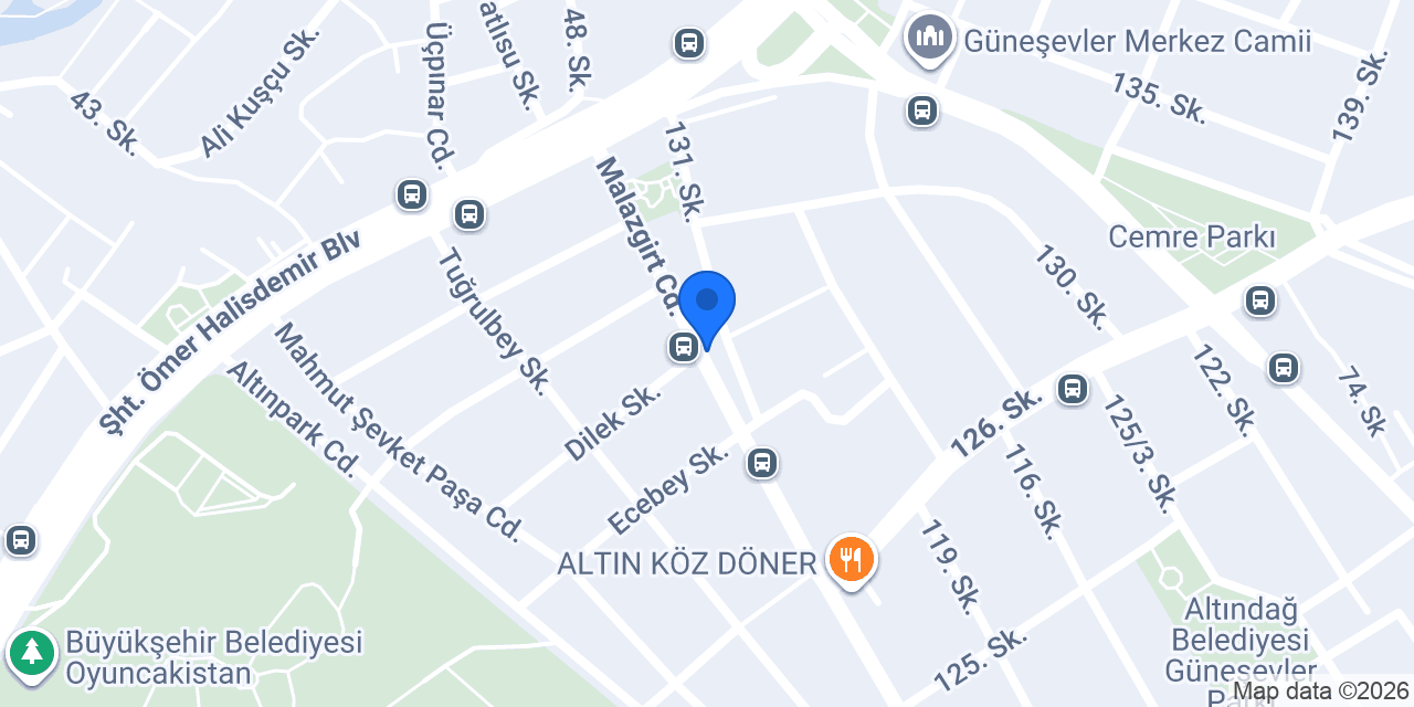 Yılmaz Moda Center konumu