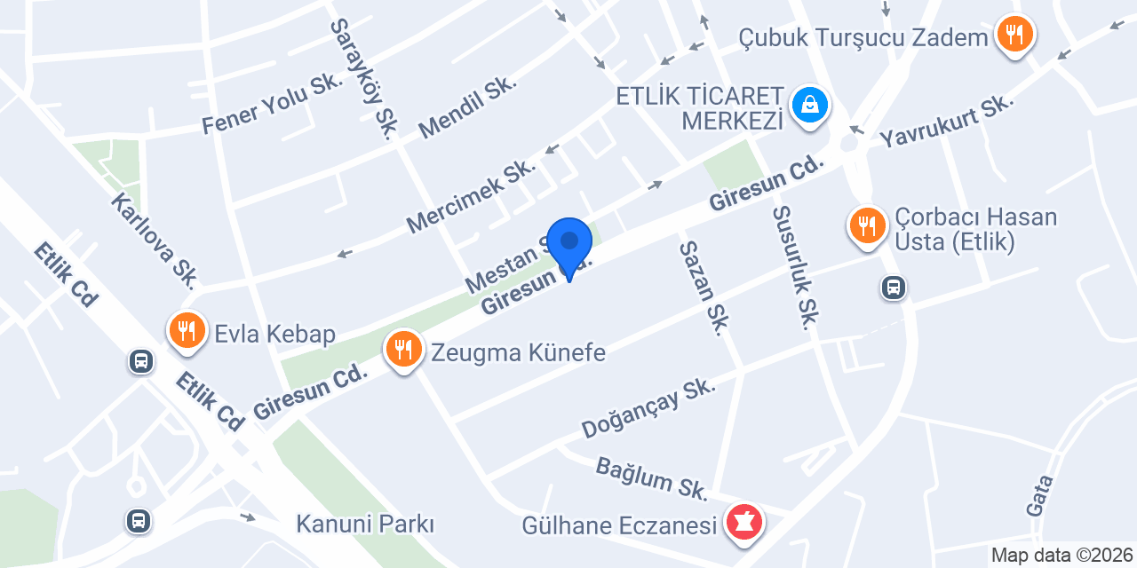 Zetka konumu