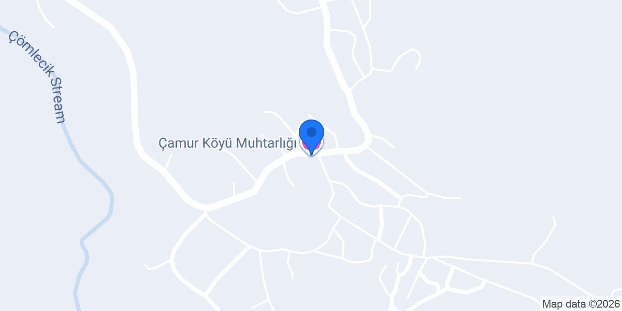Çamur Köyü Muhtarlığı konumu