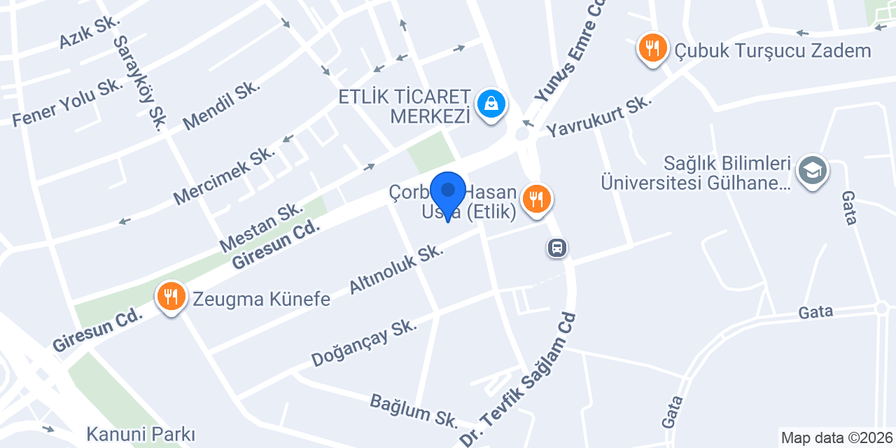 Birsen Eczanesi konumu