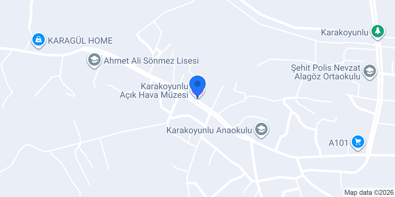 Karakoyunlu Açık Hava Müzesi konumu