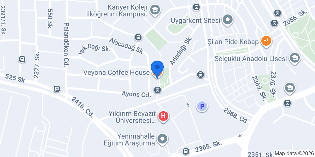 Veyona Coffee House konumu