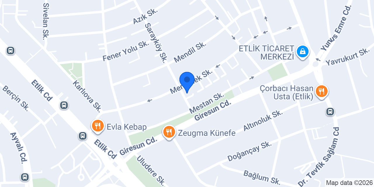 Meze Art Etlik konumu