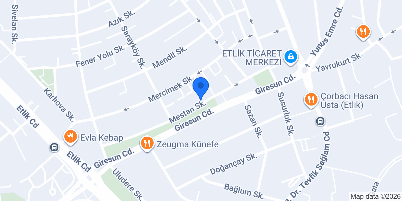 EFSANE CATERİNG konumu