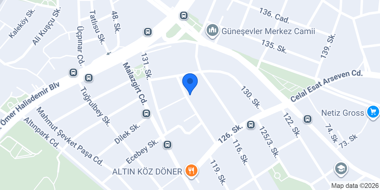PARS RENT A CAR konumu
