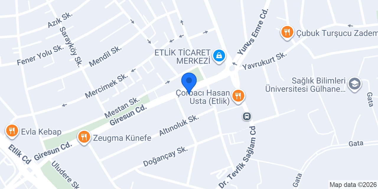 Ziraat Katılım Etlik Ankara Şubesi konumu