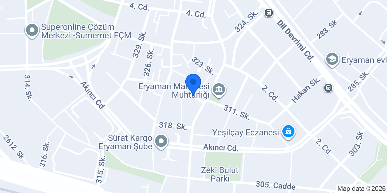 Akın Dekorasyon Tadilat konumu