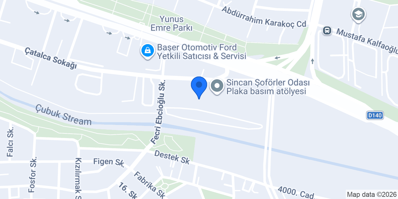 YSF Motors Ankara konumu