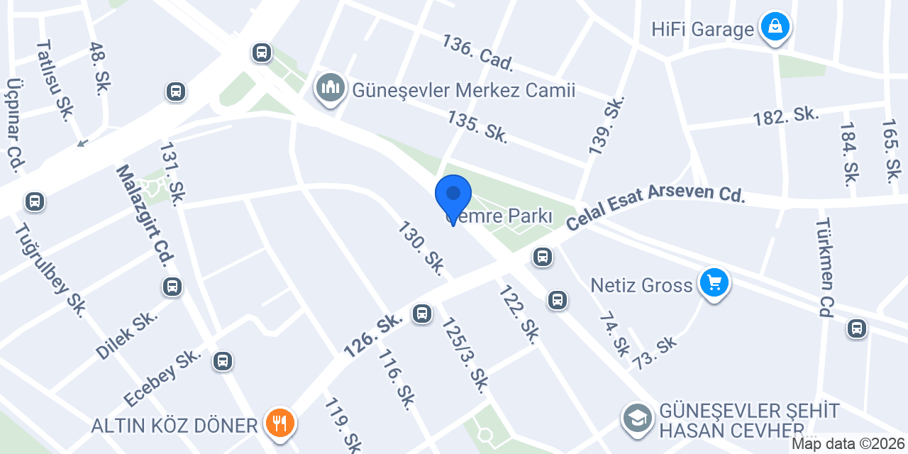 Sütlüce Kadayıf Ankara Güneşevler konumu