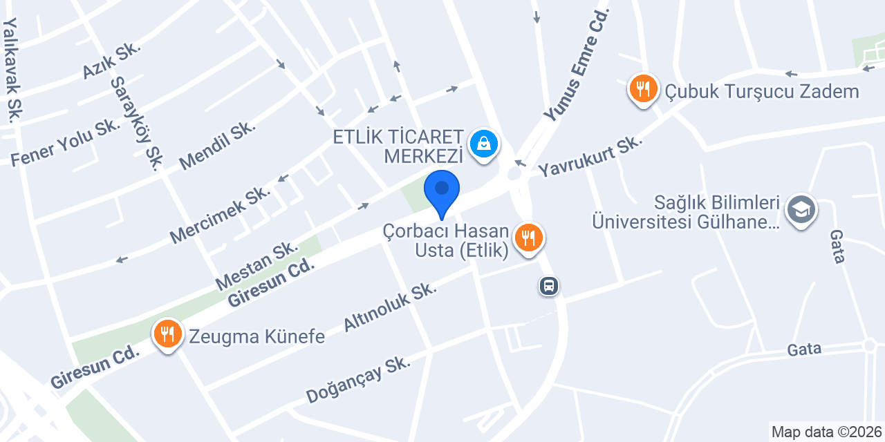 Halkbank Etlik Şubesi konumu