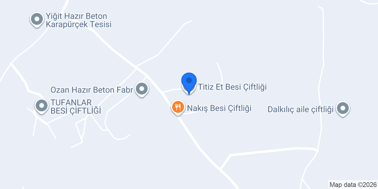 Titiz Et Besi Çiftliği konumu