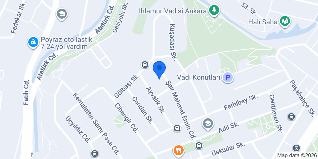 Durkal Tesisat konumu