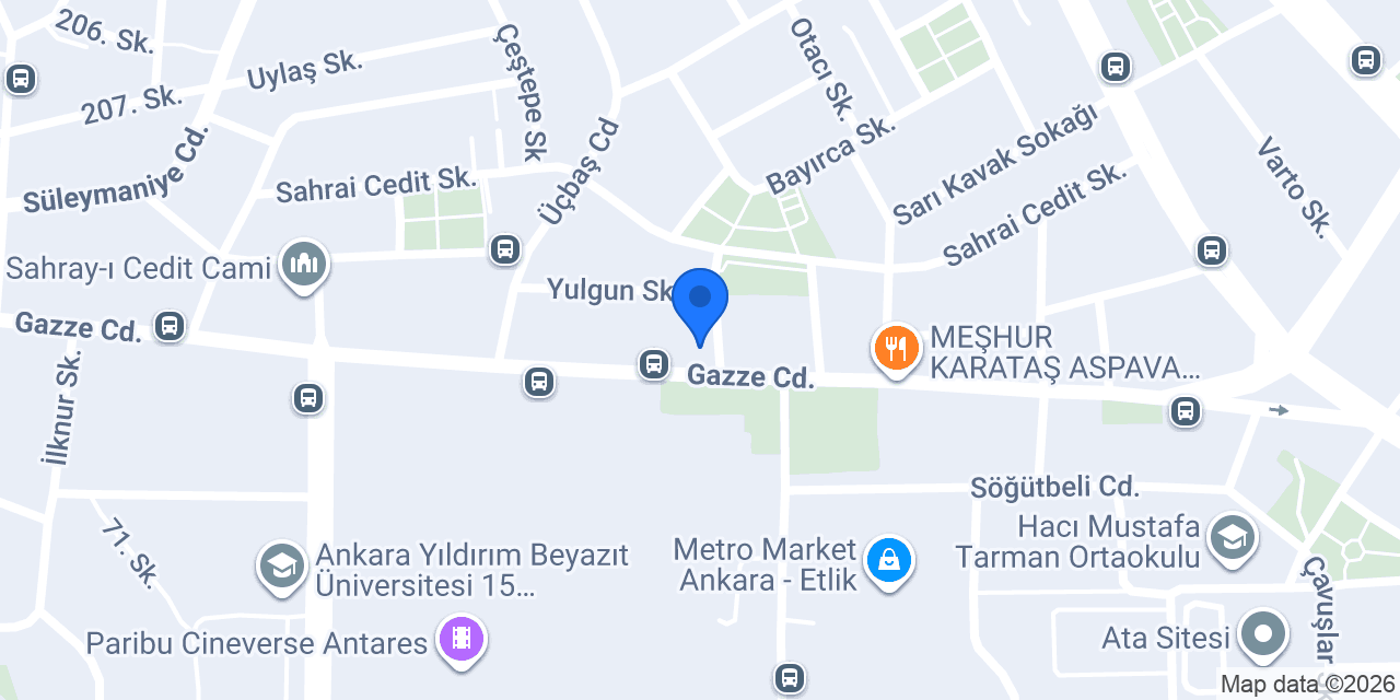 Özel Keçiören Sağlık Kabini konumu