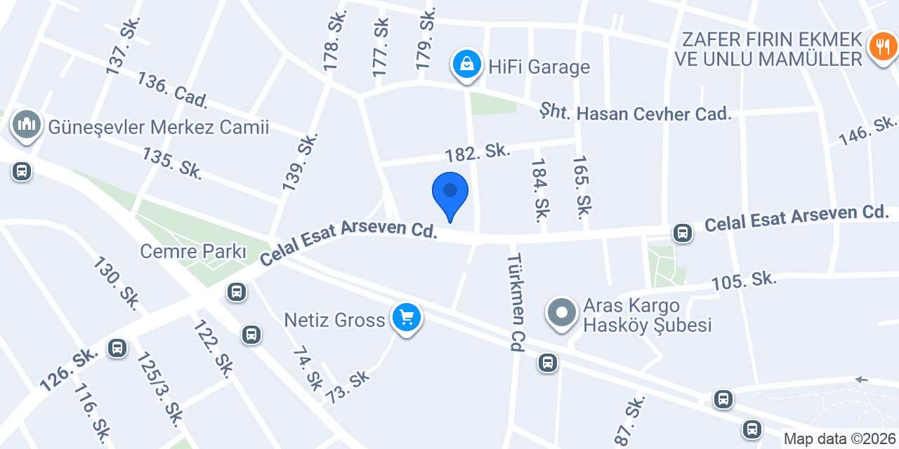 Arden Mobilya Güneşevler konumu